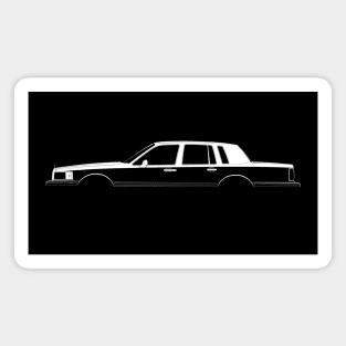 Lincoln Town Car (1990) Silhouette Magnet